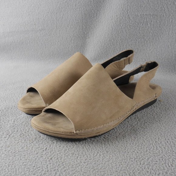 GENTLE SOULS by KENNETH COLE "Edge Slip"MUSHROOM BROWN Pull On Flat Size 7.5 ANB - Picture 1 of 4